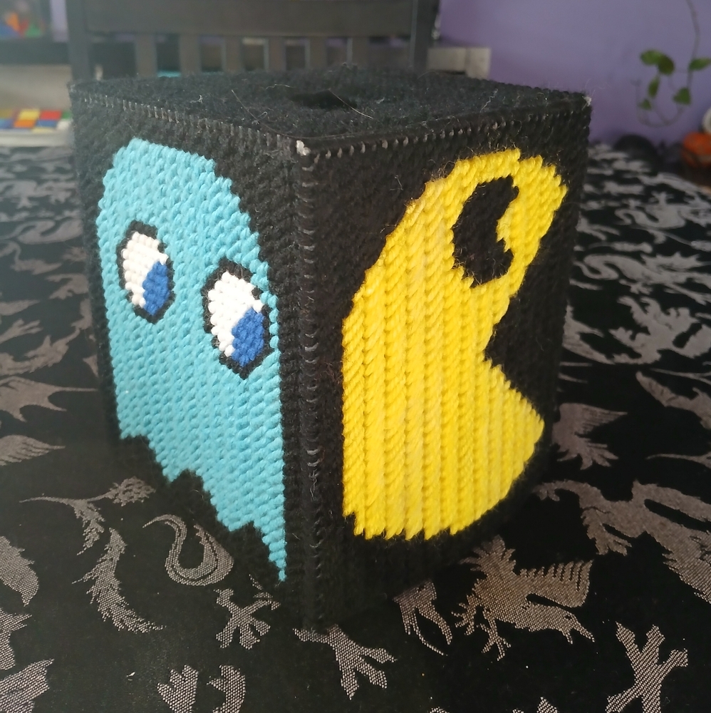 Pac-Man Tissue Box Cover
